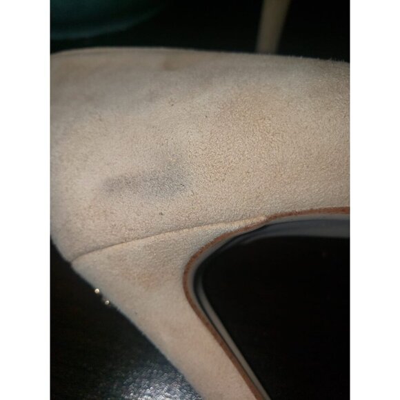 Coach Pump Stiletto Heels Women's Size 9 Skyler Suede Color Beechwood Pull-On - Picture 4 of 4